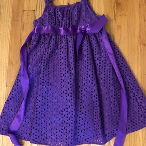 Iris & Ivy purple girls dress